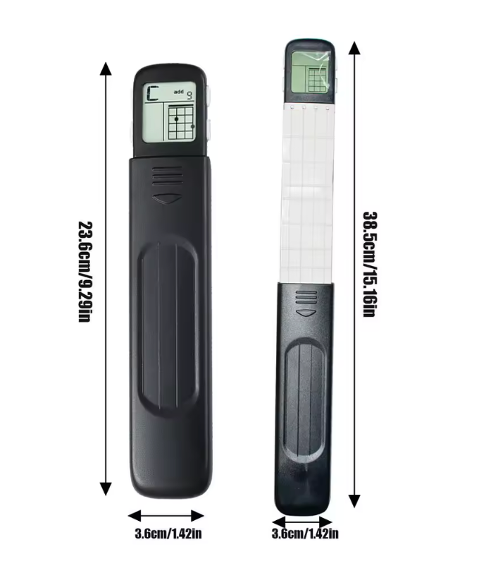 Pocket Pal Portable Travel Guitar 4 String Bass Ukulele Chord Trainer