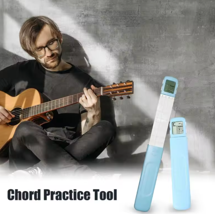 Pocket Pal Portable Travel Guitar 4 String Bass Ukulele Chord Trainer