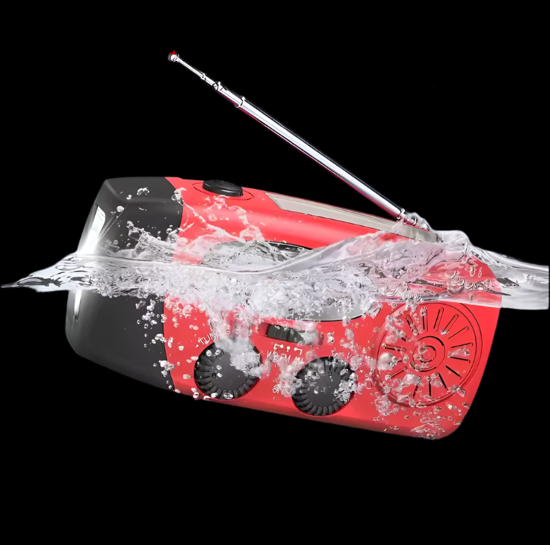 Emergency Survival Portable Radio Kit Charging Power Hub with Solar Power Flashlight