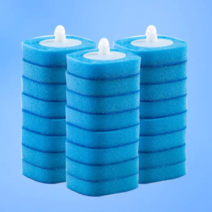 Disposable Snap On Toilet Brush Cleaner Wand with Replacement Heads