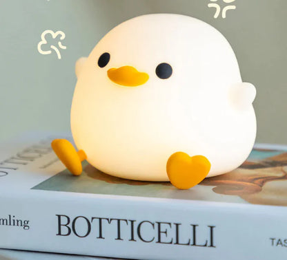 Soft Silicone Glowing Duck Night Light