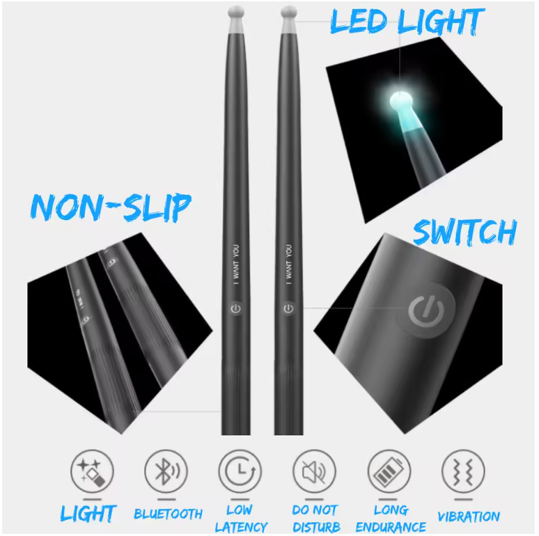 AirBeat AR Virtual Air Drumsticks Somatosensory Drum Kit