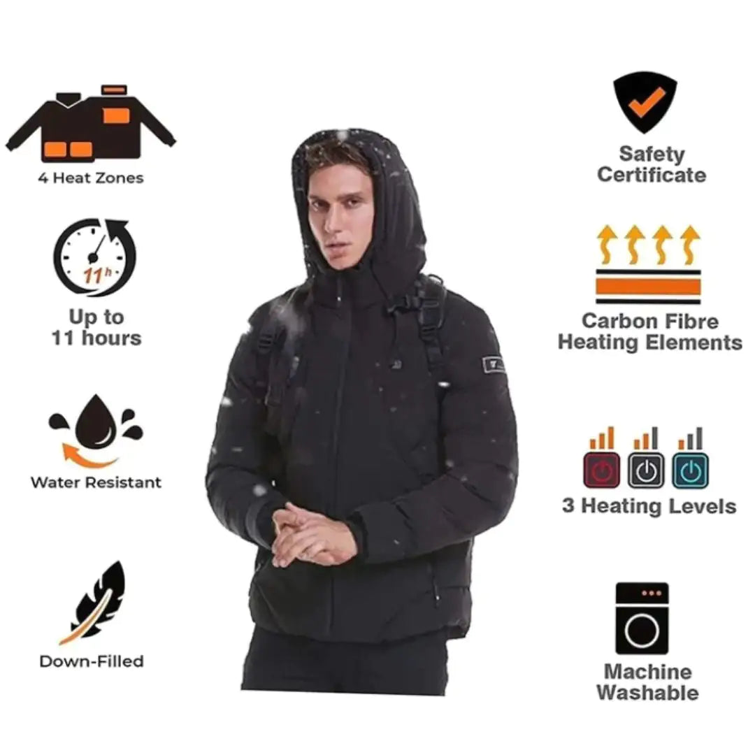 arctic armour heated warm electric jacket hoodie