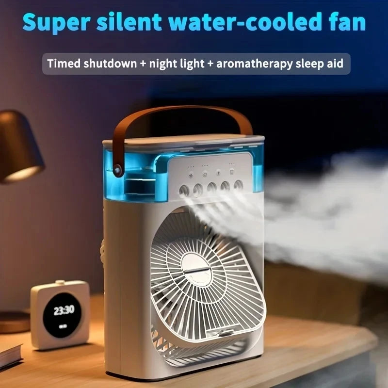 Ice Misting Portable Water Air Cooling Fan Air Conditioner