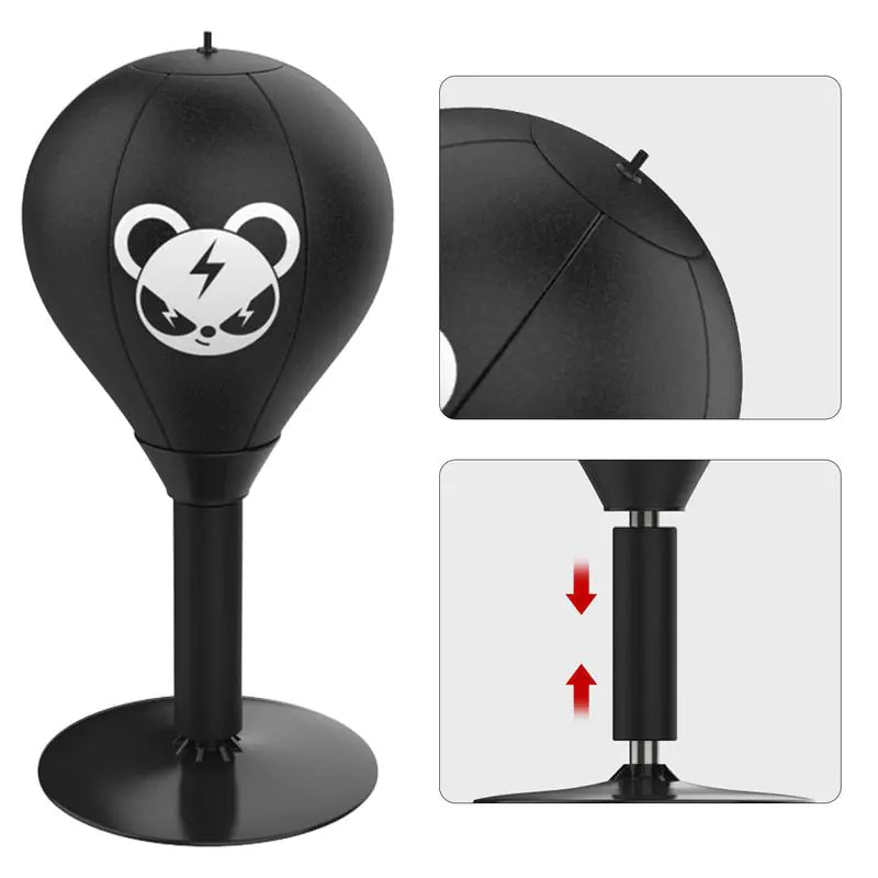 Desktop punching bag stress relief suction base