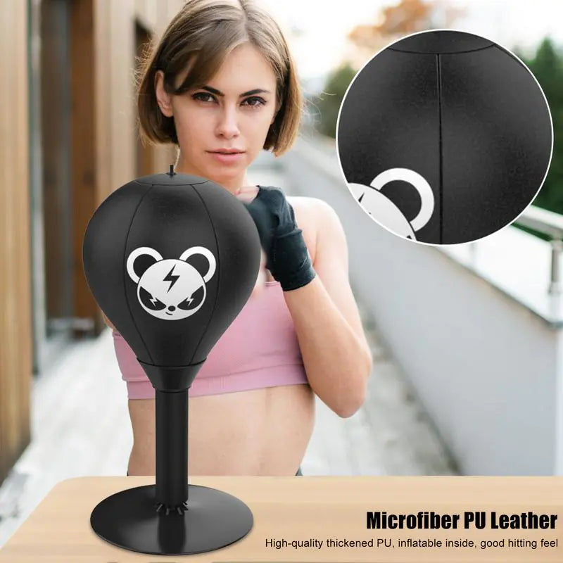 Desktop punching bag stress relief suction base