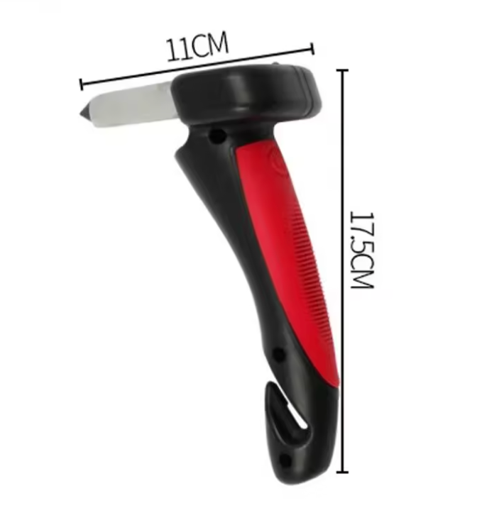 DriveEase Safe Handle Car Door Mobility Safety Assistance Bar with Emergency Window Breaker, Seatbelt Cutter and Flashlight