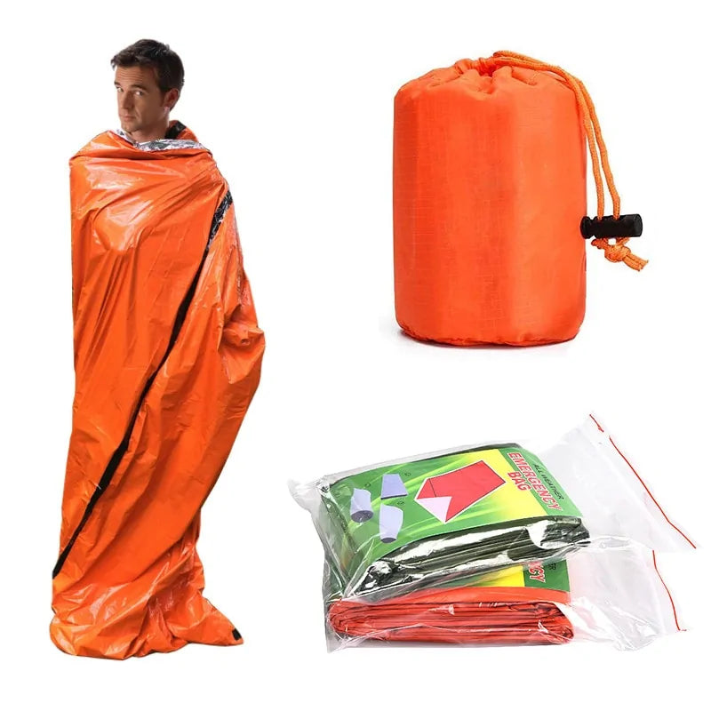 Emergency Survival Waterproof Thermal Sleeping Bag High Visibility Rescue Blanket