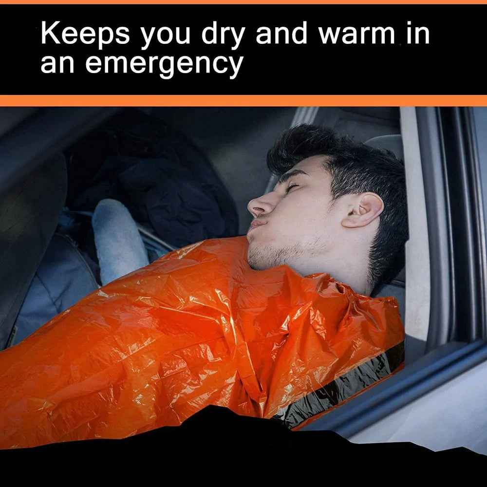 Emergency Survival Waterproof Thermal Sleeping Bag High Visibility Rescue Blanket