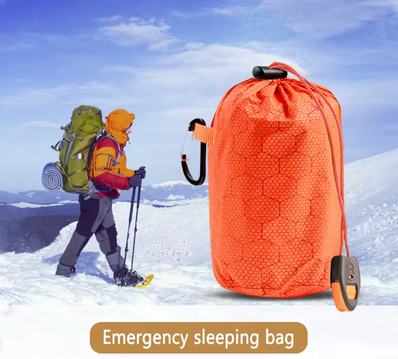 Emergency Survival Waterproof Thermal Sleeping Bag High Visibility Rescue Blanket