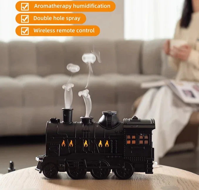 Glowing Train Oil Scent Diffuser Aromatherapy Air Humidifier