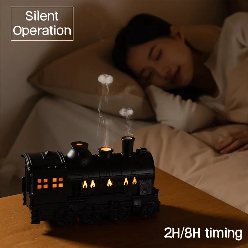 Glowing Train Oil Scent Diffuser Aromatherapy Air Humidifier