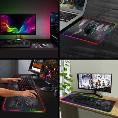 LED Vibe Desk Mat Illuminated Light Gaming Mousepad