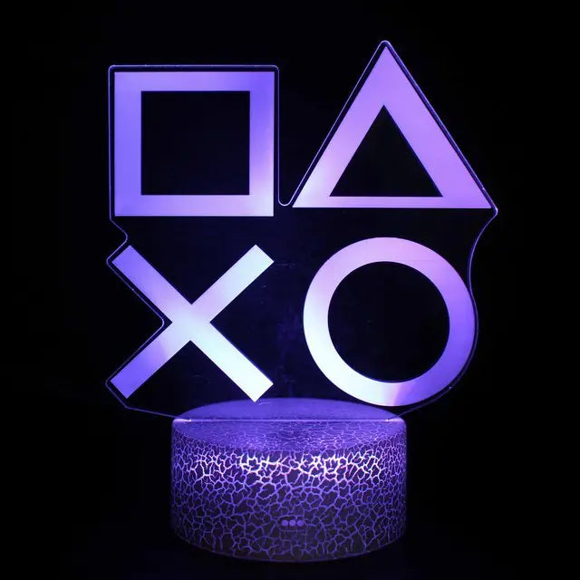 Pixel Vibe Hologram Lamp 3D Illusion Gaming Neon Light