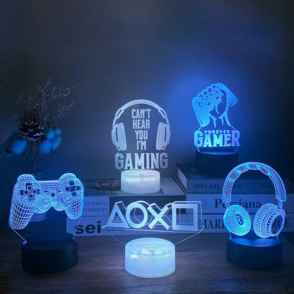 Pixel Vibe Hologram Lamp 3D Illusion Gaming Neon Light