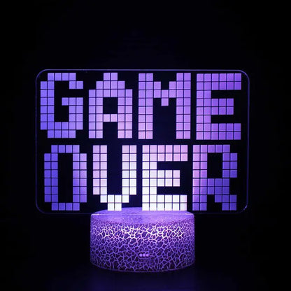 Pixel Vibe Hologram Lamp 3D Illusion Gaming Neon Light