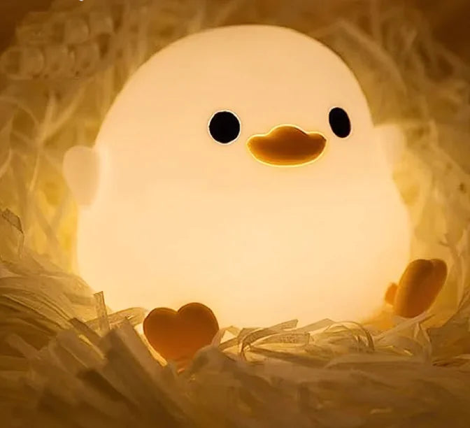 Soft Silicone Glowing Duck Night Light