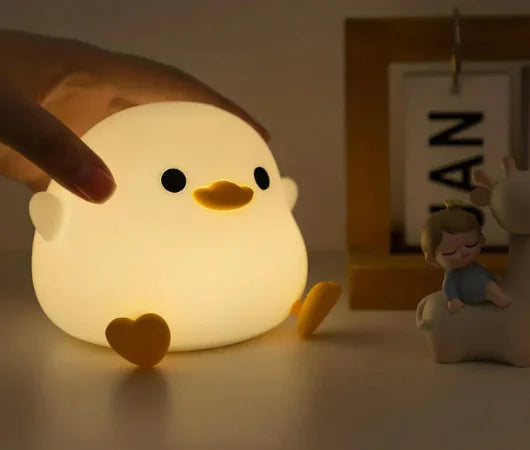 Soft Silicone Glowing Duck Night Light