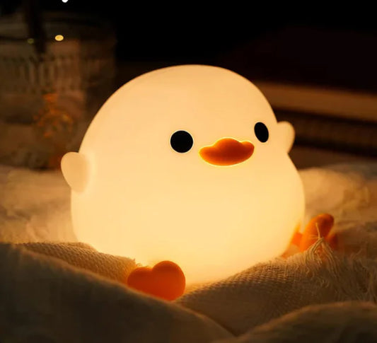 Soft Silicone Glowing Duck Night Light