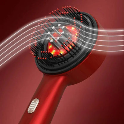 Vitality Locks Scalp Massager Red Light Therapy Electric Hair Regrowth Brush