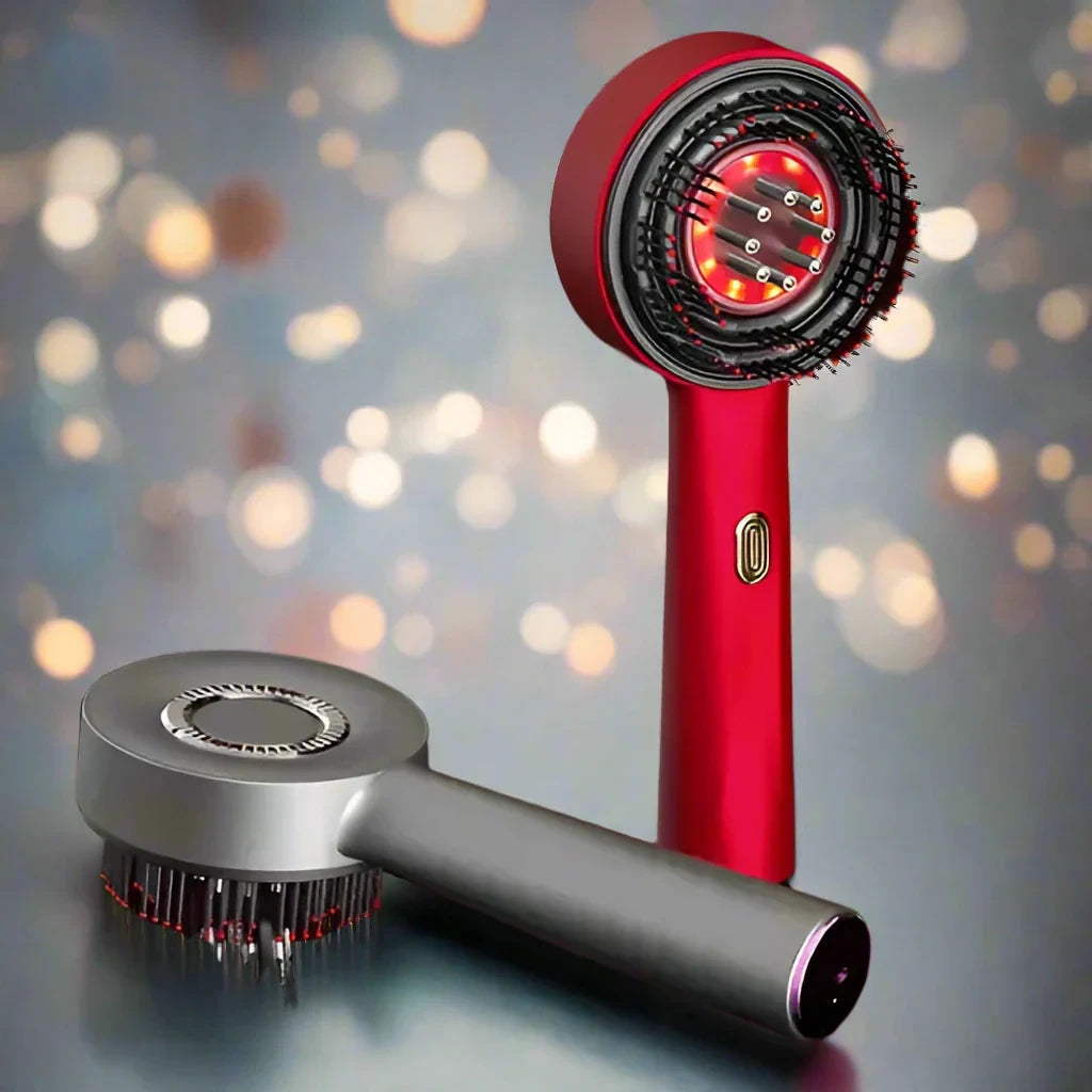 Vitality Locks Scalp Massager Red Light Therapy Electric Hair Regrowth Brush